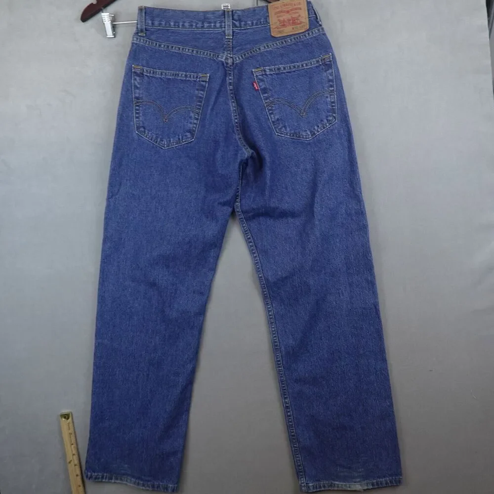 Levi's 569 Jeans Mens 30x32 Blue Denim Loose Straight Fit - Picture 2 of 12